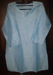 Cotton Silk Tunic - Skyblue