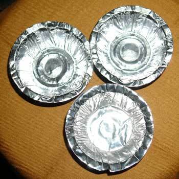 Silver Coated Paper Bowl