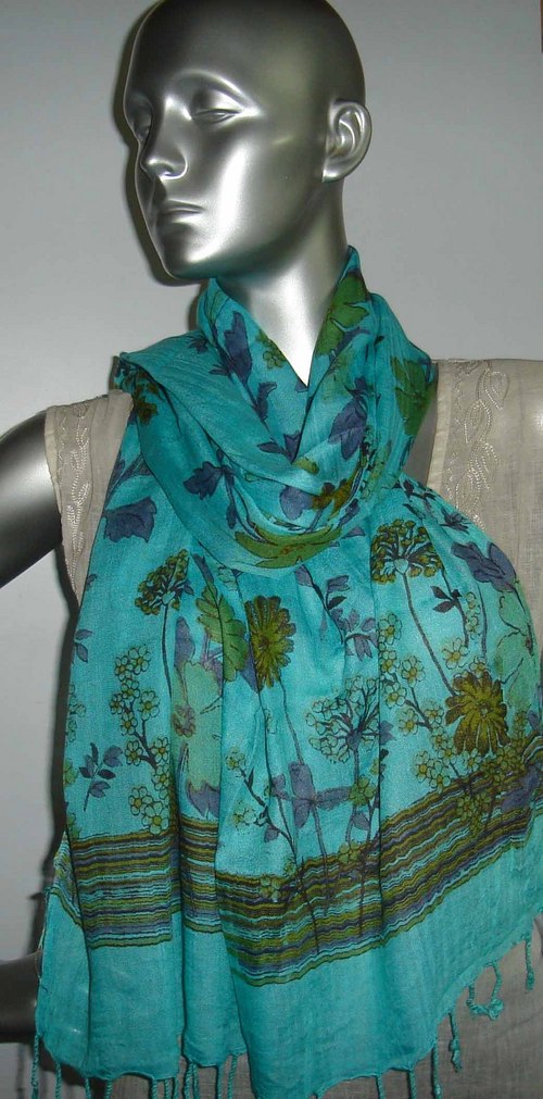 Floral Print Pashmina Shawl