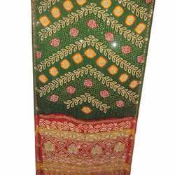 Bandhani Saree In Samo Silk With Hand Work