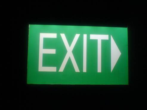 LED Exit Sign Board