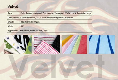 Velvet Fabric - Cotton/Polyester Blend, 60 Inches Wide, 230-380gsm Weight | Ideal for Garments, Home Textiles, and Toys