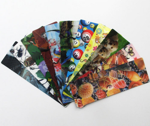 3D Bookmark - PET Lenticular Sheet, 50x150mm Customized Size and Design, Realistic 3D Flip Effect for Gifts and Decorations