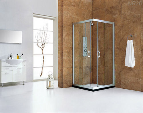 Double Sliding Square Shower Room Nr36