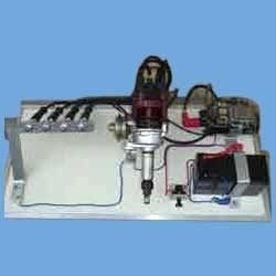 Demonstration Board - Magneto Assembly Functionality, Sequential Spark Display with Electronic Ignition Coil, Switches, Battery & Four Spark Plugs