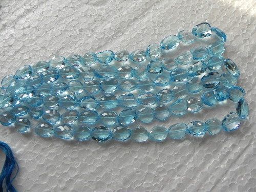 Sky Blue Topaz Beads at Best Price in Jaipur | Coszcatl Exports