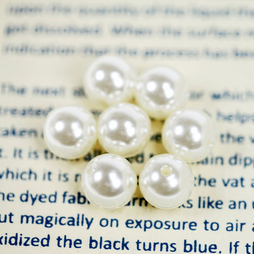 Round Loose Plastic Pearl Beads