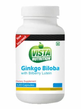 Ginkgo Biloba with Bilberry Lutein - 120 Capsules