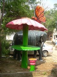 Mushroom Umbrella With Butterfly