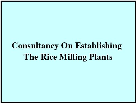 Rice Milling Plant Consultant