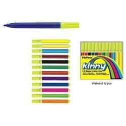 Water Colour Pen - Polyester Fibre Tip, 1 m/m Writing Width - Dry Safe Ink, Bullet Style Design for Versatile Drawing and Writing