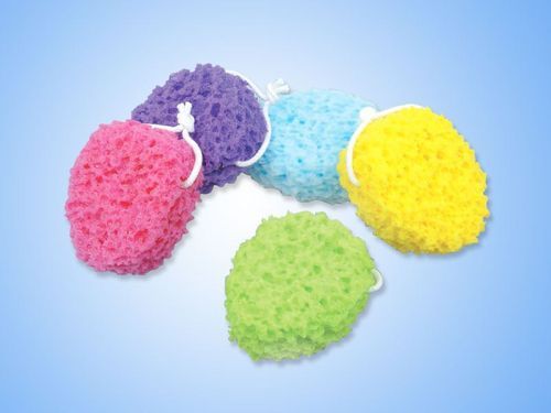 Bath Sponge - Soft Foam, Well-Absorbent Design | Colorful Styles for Bath and Massage