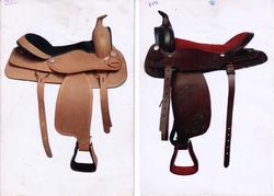 Tooling and Carven Western Saddle