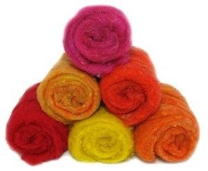 Australia Merino Deyed Wool Tops For Needle Felting And Wet Felting