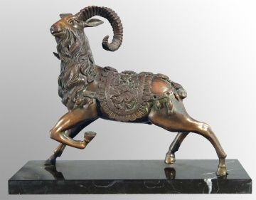 Bronze Goat Statue