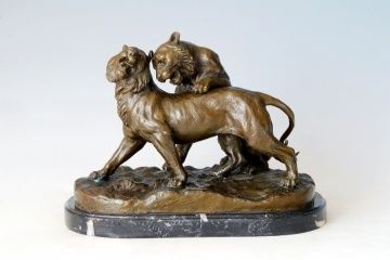 Bronze Lion Statue