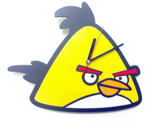 Wall Clocks In Angry Bird Design