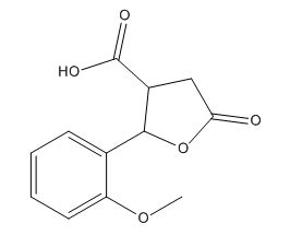  2- (2-मेथोक्सीफेनिल) -5-ऑक्सोटेट्राहाइड्रोफुरान-3-कार्बोक्जिलिक एसिड 