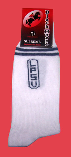 White And Blue Silky Soft Socks