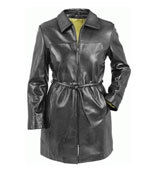 Women's Long Leather Jacket