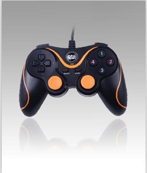 Wired Double Shock Game Controller For PC