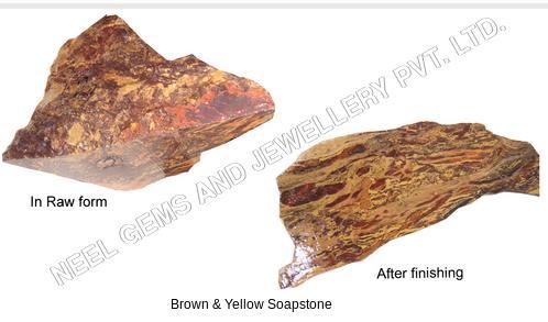Brown and Yellow Soapstone