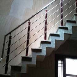 Wooden And Steel Railing