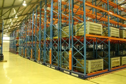 Mobile Pallet Racking System - Electrically Operated, Anti-Crush Sensor for Enhanced Safety | Efficient Space Utilization with Remote Control and Self-Diagnostic Display Panel