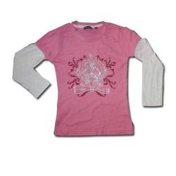 Girls Round Neck T-shirts