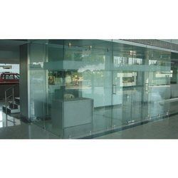 Frame Less Glass Partition With Doors