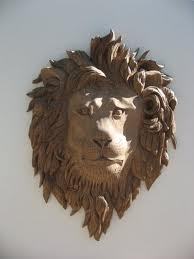 Wooden Handicraft Lion Head
