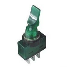 Green Automotive Toggle Switch