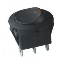 Window-Illuminated Round Rocker Switch