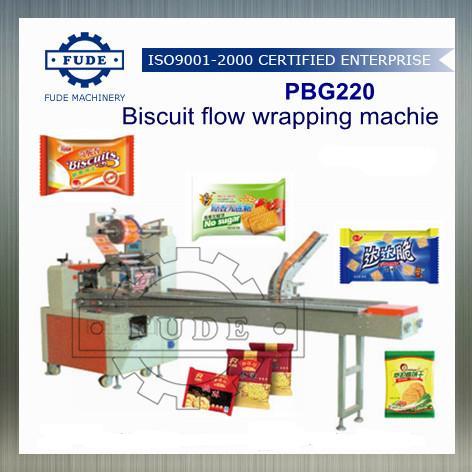 Biscuit Flow Wrapping Machine - Stainless Steel, 1500x800x1200mm Dimensions | 220pcs/min Speed, 2.2KW Power, 200kg Weight