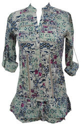 Ladies Printed Woven Top