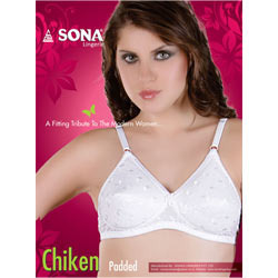 Buy Sona Lingerie Women's Bee Heart Cotton Straps T-Shirt Bra Full