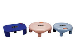 Bathroom Stool - Strong Plastic, Ergonomic Design, Easy-to-Use with Enhanced Comfort