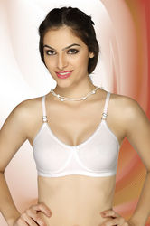 Made In India Kashish Gray And Red Ladies Cotton Sports Bra Size