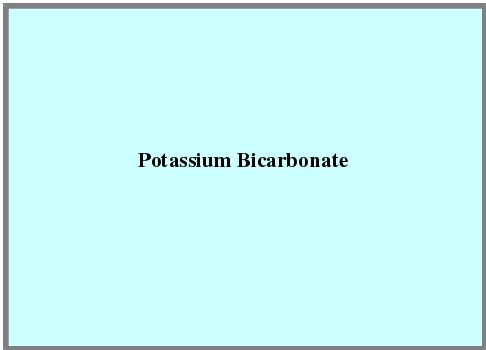 Potassium Bicarbonate - Pure Colorless Soluble Compound | Safe for Medicine Composition, Odorless and Slightly Basic