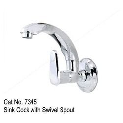 Sink Cock With Swivel Spout