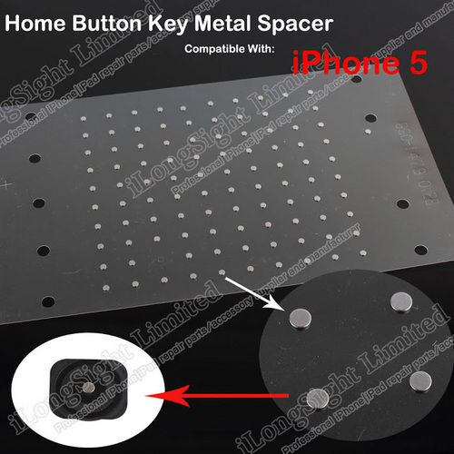 Iphone 5 Home Button Key Metal Spacer