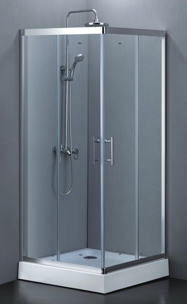 We Corner Entry Square Sliding Shower Enclosure