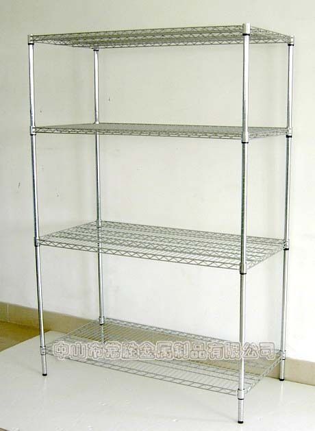 NSF Heavy Duty Rolling Chrome Wire Shelving