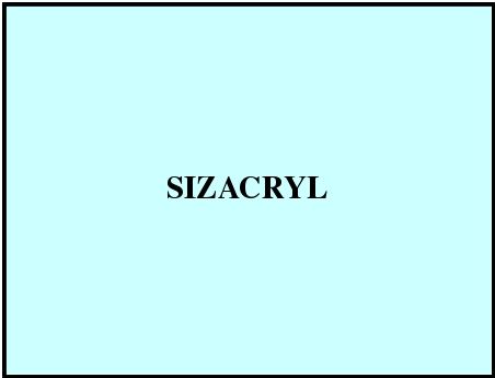 Sizacryl Chemicals