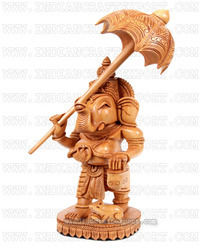 Wood Ganesh Statue