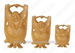 Carved Laughing Buddha For Use In: For Two Wheeler