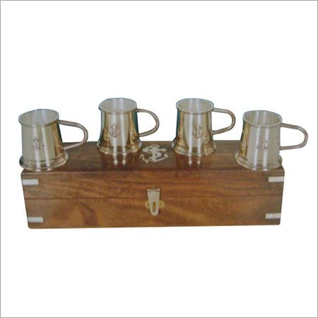 Brass Rum Measure Set