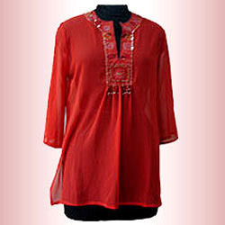 Designer Red Kurta