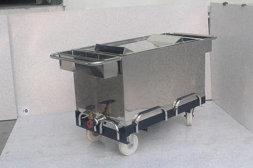 Stainless Steel Thali Dropping Trolley