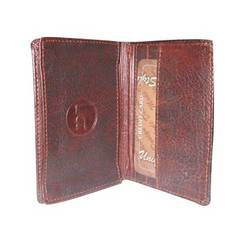 Credit Card Holder - Premium Leather Snap Over Case, Elegant Design for Multiple Cards